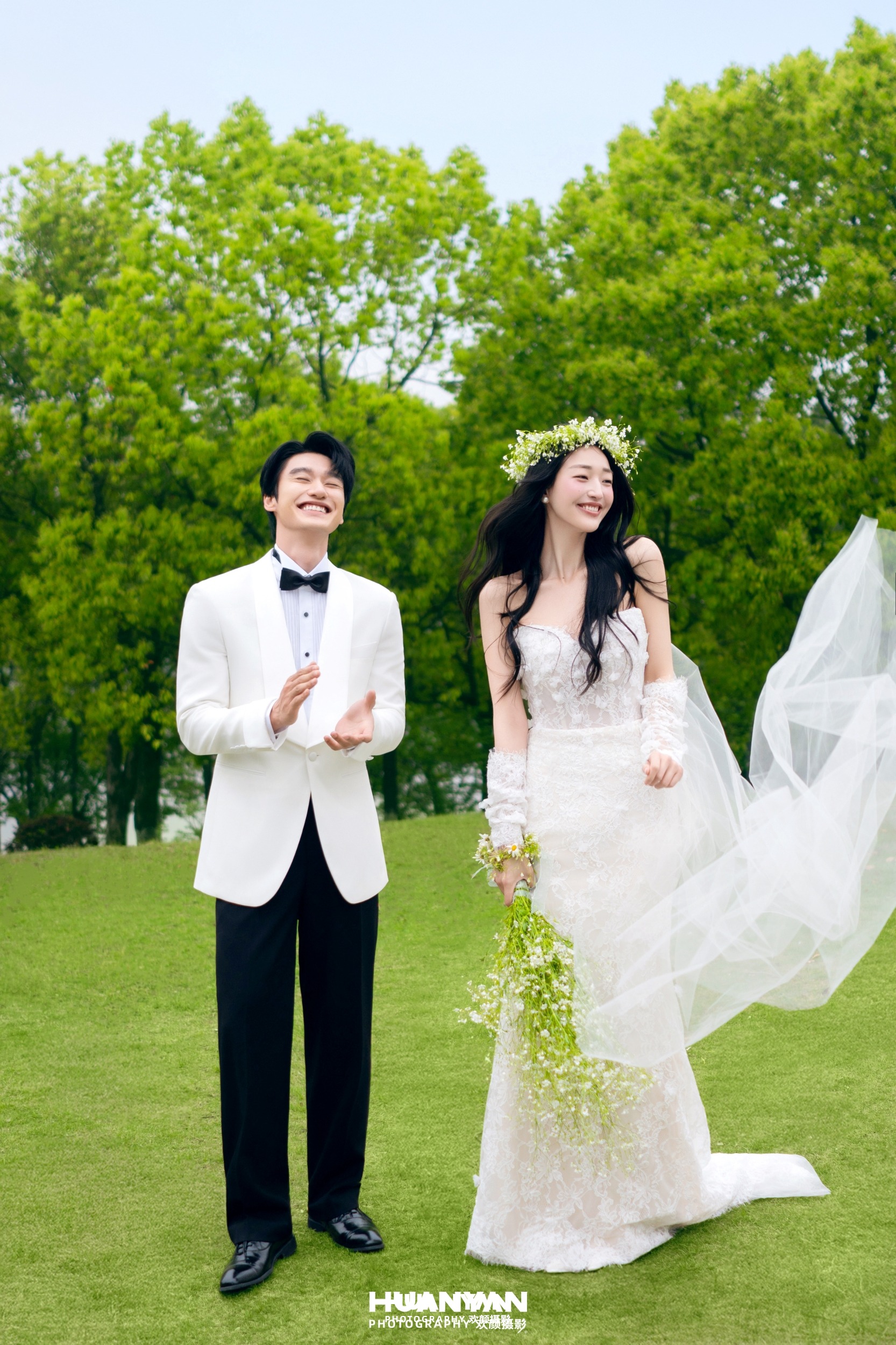 十指林间客片第3张｜清新自然婚纱照，摄于户外自然