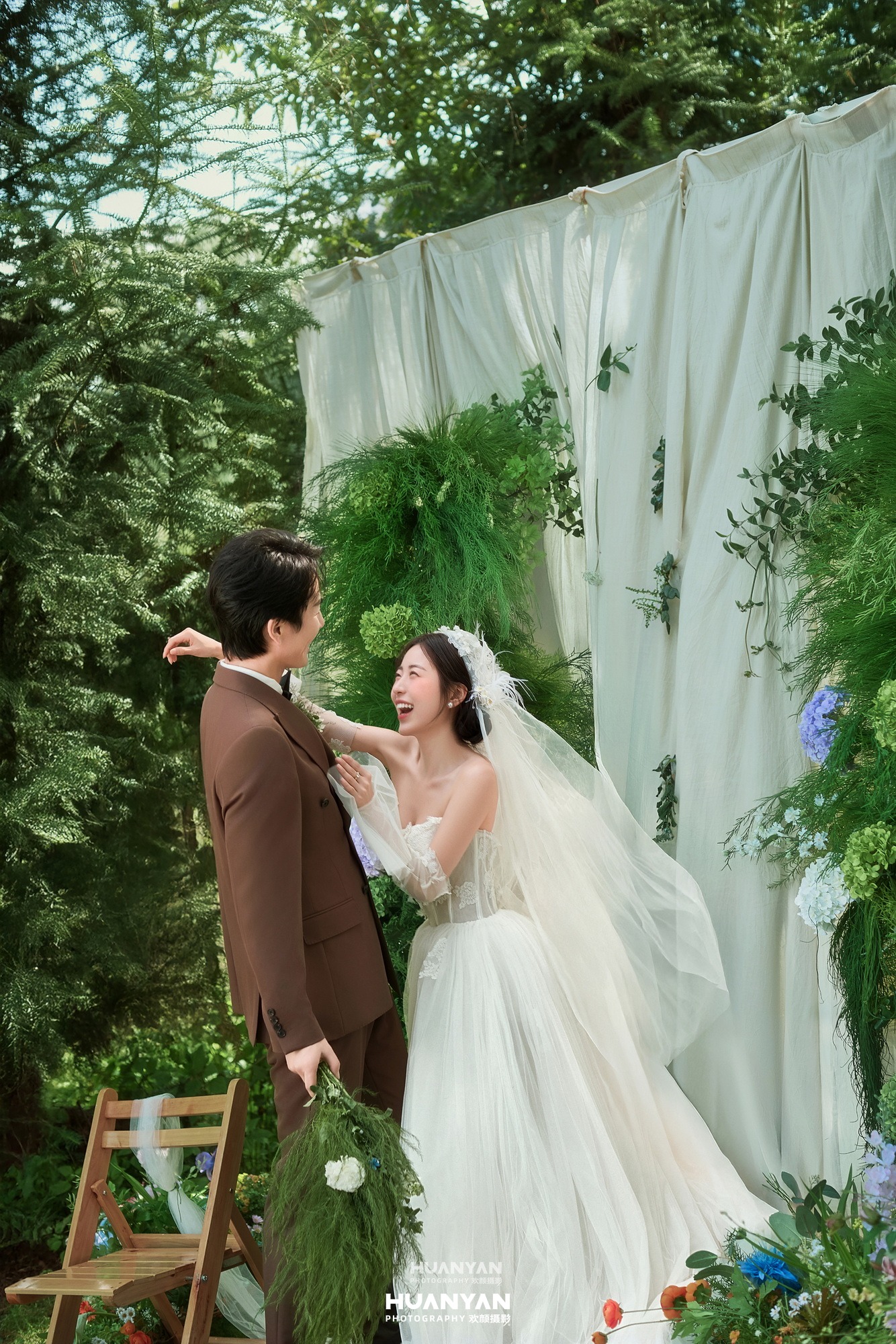 风遇林野客片第3张｜清新自然婚纱照，摄于户外自然