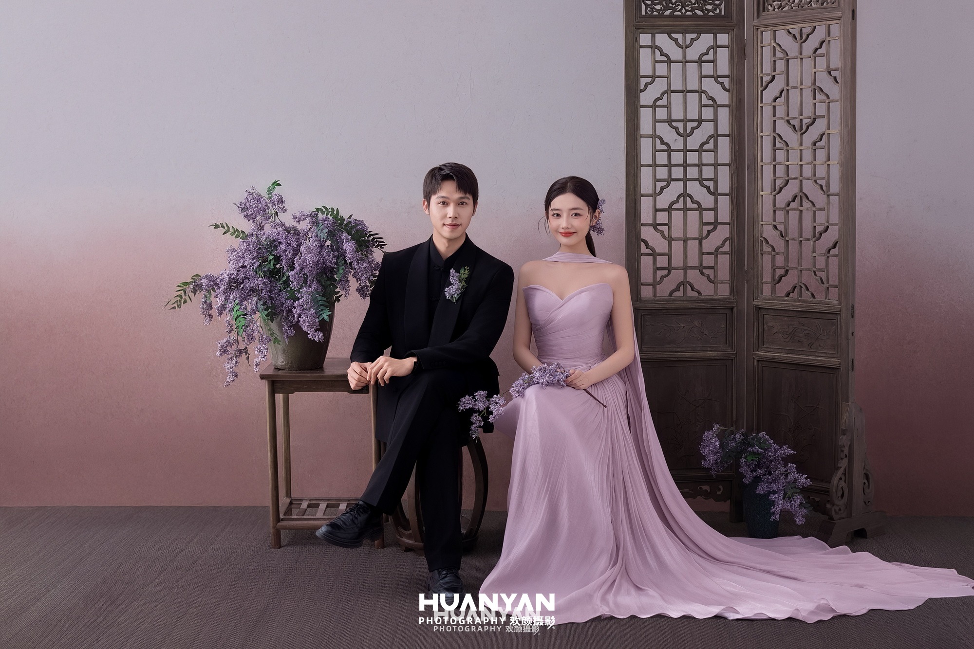 紫雾罗衣客片第3张｜新中式婚纱照，摄于室内影棚