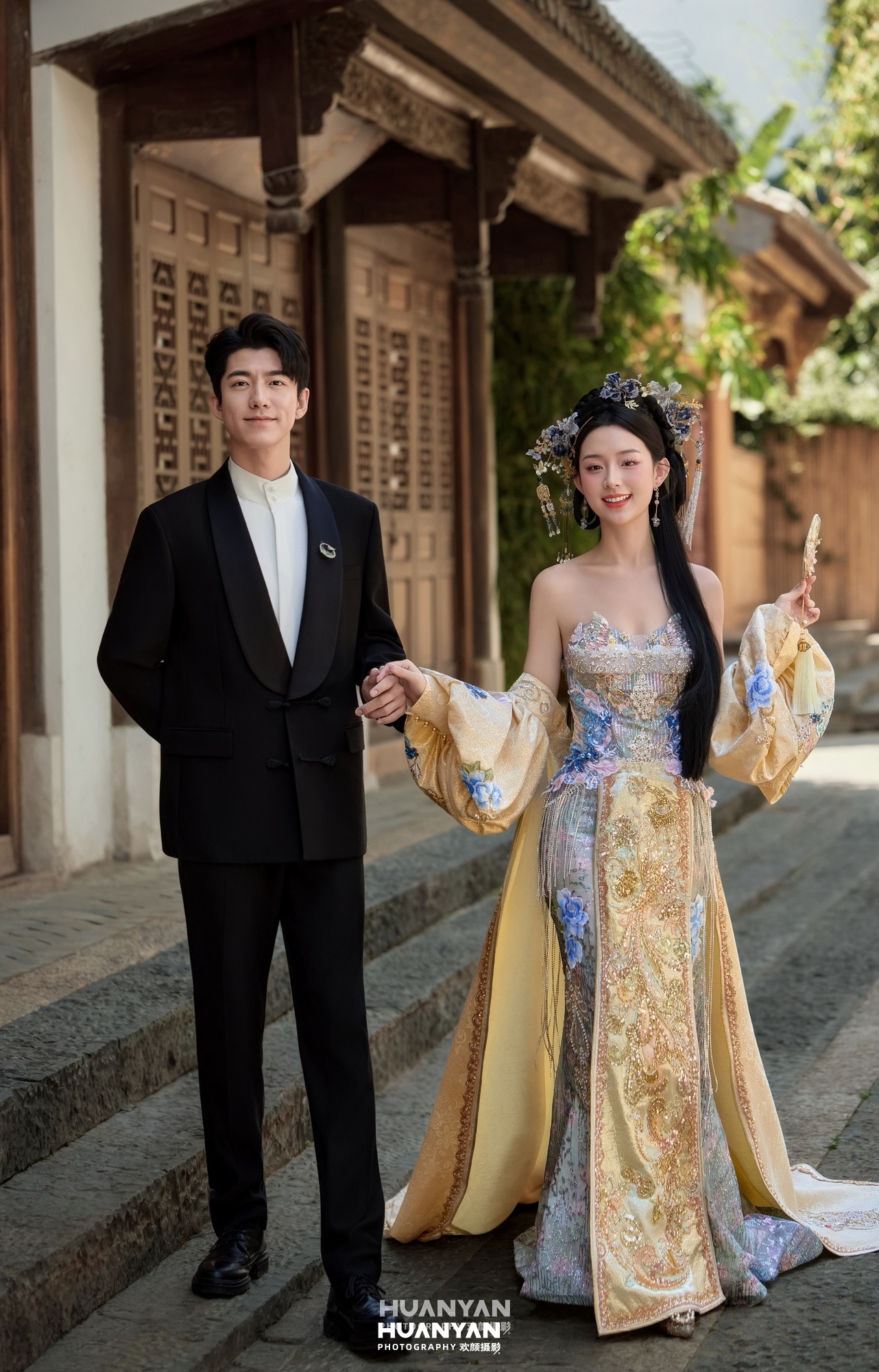 金步摇：新中式婚纱照古镇水乡实拍