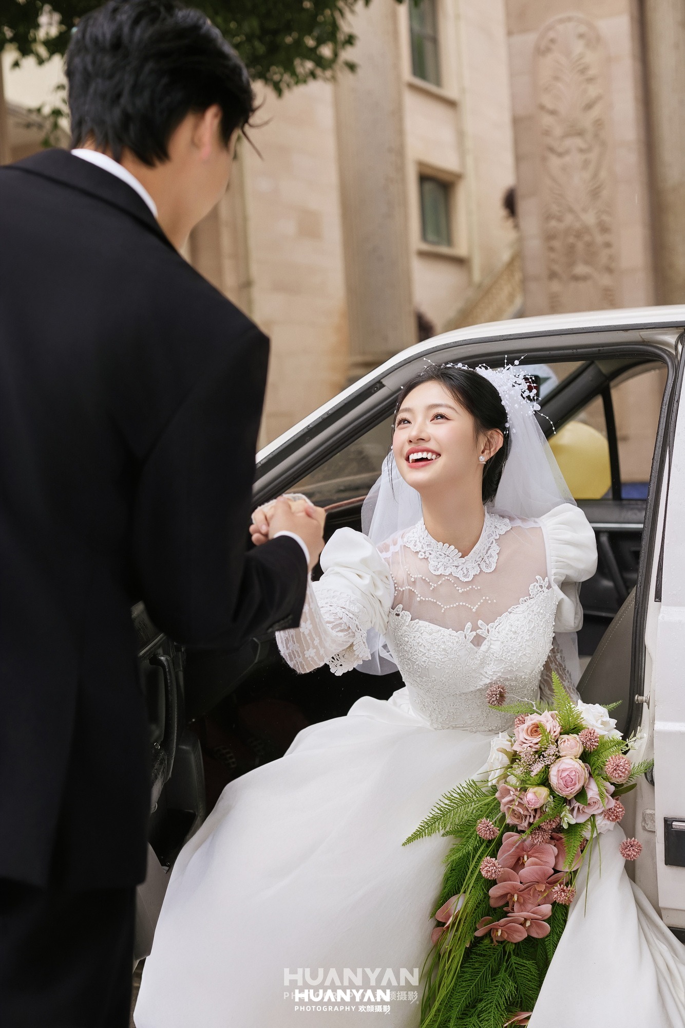 街角泡泡：浪漫唯美婚纱照城市街拍实拍