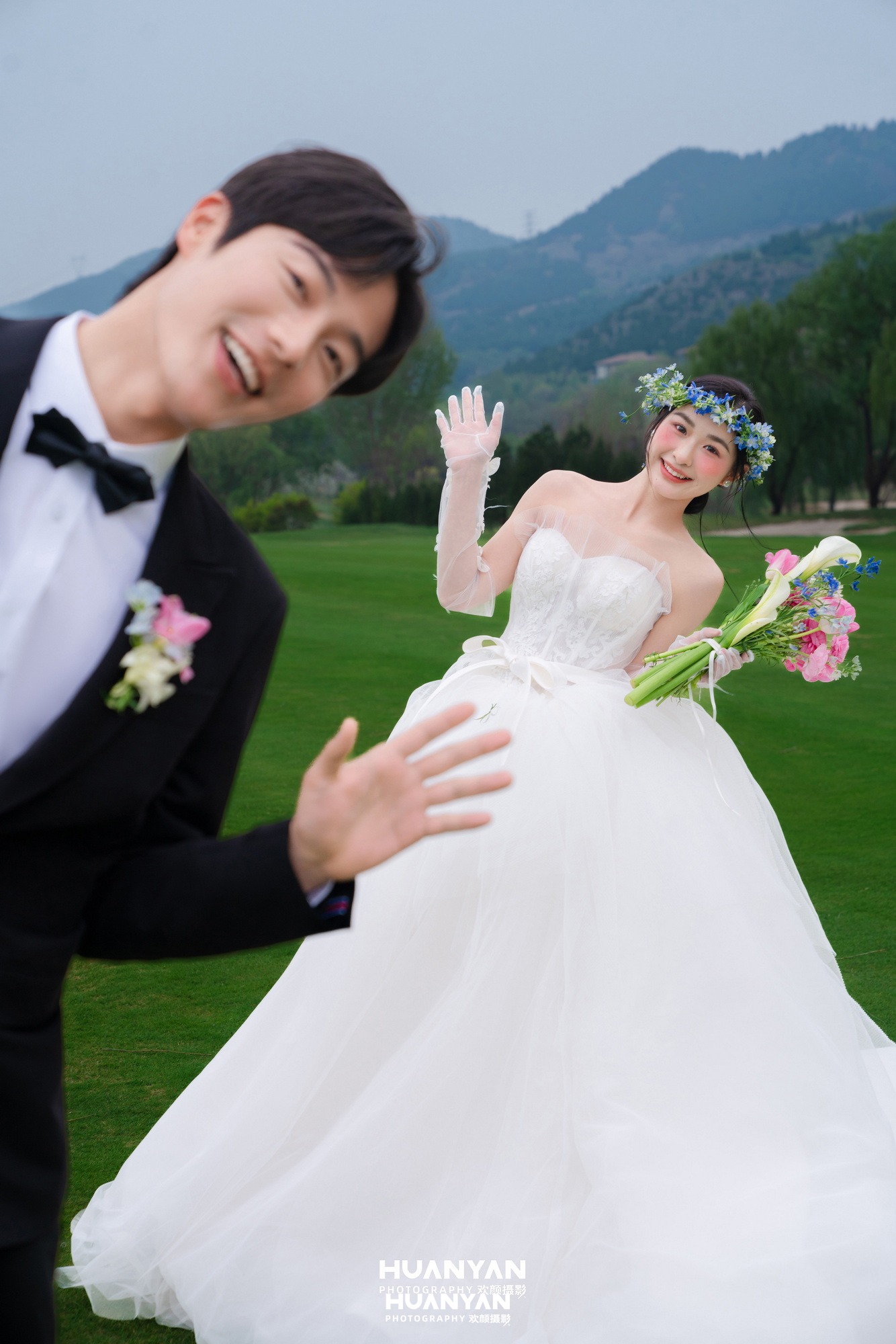 一纱之约客片第7张｜清新自然婚纱照，摄于户外自然